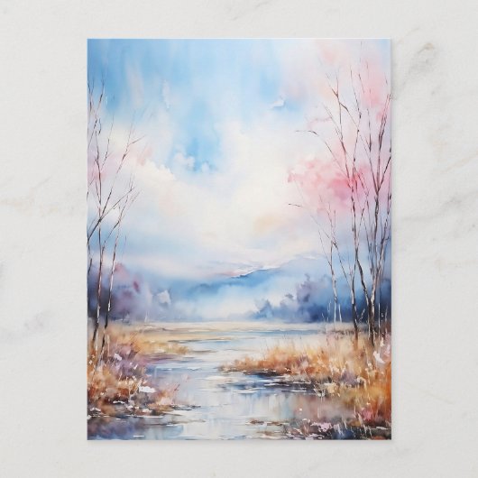 Aquarel Briefkaart (Voorkant)