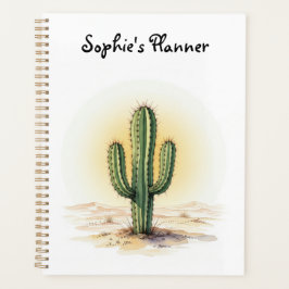 Aquarel cactus planner