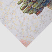 Aquarel Cactus Plant Wit Beige Decoupage Tissuepapier (Detail)