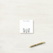 Aquarel Chinoiserie Apen Gepersonaliseerd Post-it® Notes (Op bureau)
