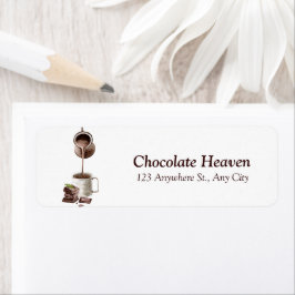 aquarel chocolade etiket