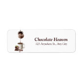 aquarel chocolade etiket (Voorkant)