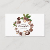 Aquarel Chocolade Lijst Visitekaartje (Voorkant)