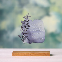 Aquarel Citaat Acrylaat Bord voor Mindful Leven