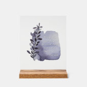 Aquarel Citaat Acrylaat Bord voor Mindful Leven (Voorkant)