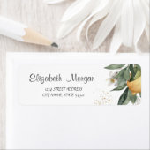 Aquarel Citroen Bloeiende Citroenen Etiket (Insitu)