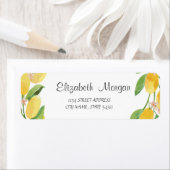 Aquarel Citroen Sinaasappels Etiket (Insitu)