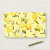 Aquarel citroenen 15 post-it® notes (Op bureau)