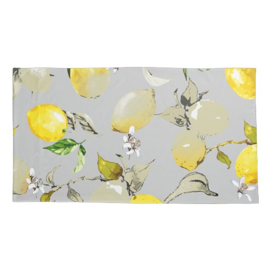 Aquarel citroenen 18 kussensloop (Achterkant)