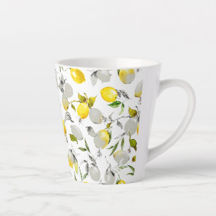 Aquarel citroenen 21 latte mok