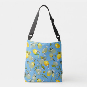 Aquarel citroenen 27 crossbody tas