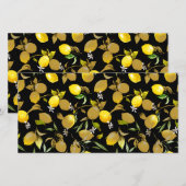 Aquarel citroenen 30 aankondiging (Voorkant / Achterkant)