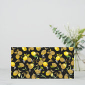 Aquarel citroenen 30 aankondiging (Staand voorkant)