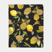 Aquarel citroenen 31 fleece deken (Voorkant)