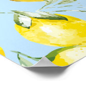 Aquarel citroenen 4 poster (Hoek)