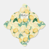 Aquarel Citroenen en Bladeren Bedankt Bedankdoosjes (Uitgevouwen)