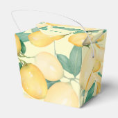 Aquarel Citroenen en Bladeren Bedankt Bedankdoosjes (Achterkant)