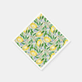 Aquarel citroenen fruit servet (Hoek)