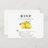 Aquarel Citroenen Groen RSVP Kaartje (Voorkant / Achterkant)