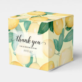 Aquarel Citroenen Groene Dank U Bedankdoosjes