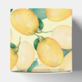 Aquarel Citroenen Groene Dank U Bedankdoosjes (Bovenkant)