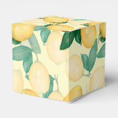 Aquarel Citroenen Groene Dank U Bedankdoosjes (Achterkant)