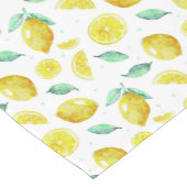 Aquarel citroenen korte tafelloper (Hoek)