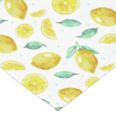 Aquarel citroenen lange tafelloper (Hoek)