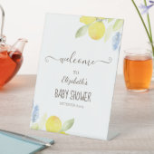 Aquarel Citroenen Reclamebord Met Voetstuk (Insitu)