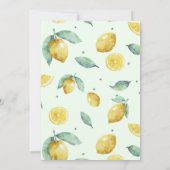 aquarel citroenen zoete kleine aanpasbaar  kaart (Achterkant)