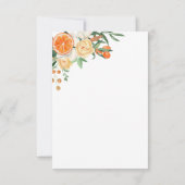 Aquarel Citrus Bloem Bruidsmeisje Borrel Bedankt (Achterkant)