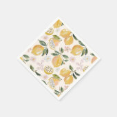 Aquarel Citrus & Bosbes Patroon Servet (Hoek)