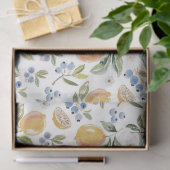 Aquarel Citrus & Bosbes Patroon Tissuepapier (Geschenk)