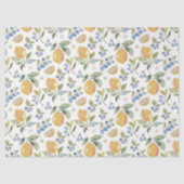 Aquarel Citrus & Bosbes Patroon Tissuepapier (Voorkant)