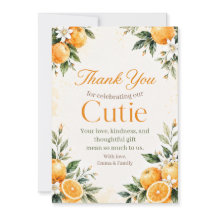 Aquarel Citrus Little Cutie Bedanktkaart