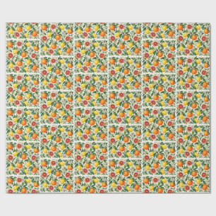 Aquarel Citrus Sinaasappels Citroenen Botanisch Cadeaupapier