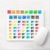 Aquarel creatief ontwerp. muismat (Met muis)