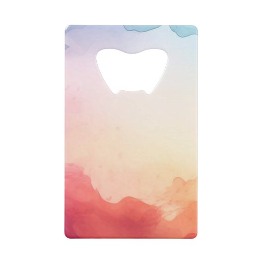 Aquarel Creditkaart Flessenopener (Voorkant)