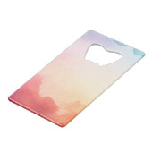 Aquarel Creditkaart Flessenopener (Voorkant Gekanteld)