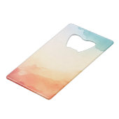 Aquarel Creditkaart Flessenopener (Achterkant Gekanteld)