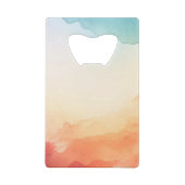 Aquarel Creditkaart Flessenopener (Achterkant)