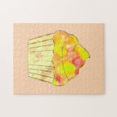 Aquarel Cupcake Schilderij  Legpuzzel (Horizontaal)