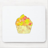 Aquarel Cupcake Schilderij Muismat (Voorkant)