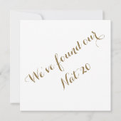 Aquarel D20 Tafelbladspel Foto Save the Date I Kaart (Achterkant)