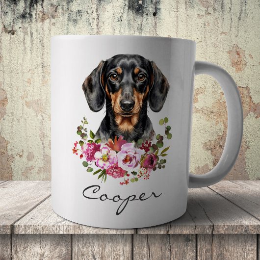 Aquarel Dachshund Koffiemok