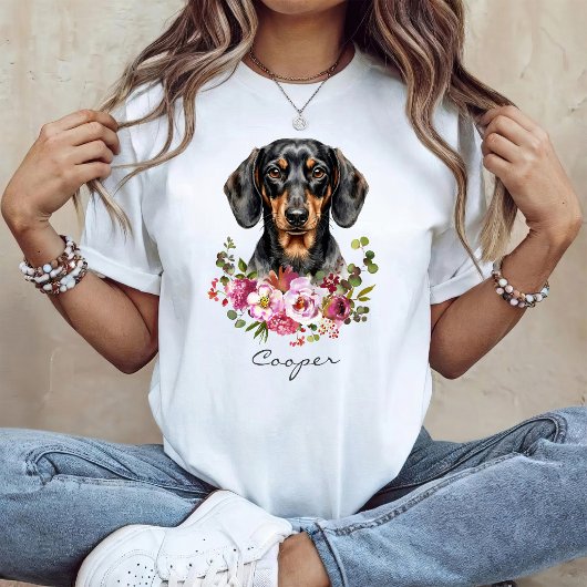 Aquarel Dachshund T-shirt