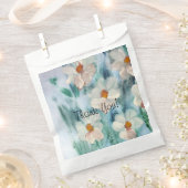 Aquarel Daisy Flowered Bedankzakje (Geknipt)