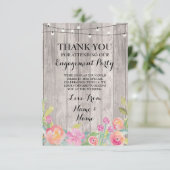 Aquarel Dank U Betrokkenheid Trouwbloemen Kaart (Staand voorkant)