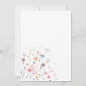 Aquarel Delicate Bloemen Save The Date (Achterkant)