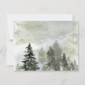 Aquarel Dennenbos Notitiekaartje (Achterkant)